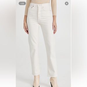 Agolde High Waist Straight Jeans